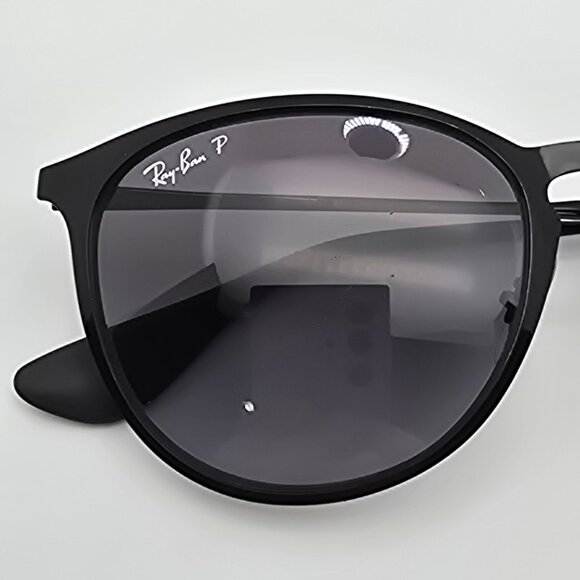 Ray-Ban RB3539 Erika Metal Black Frame Polarized Grey Lens Sunglasses 54-19-145 - Picture 12 of 12